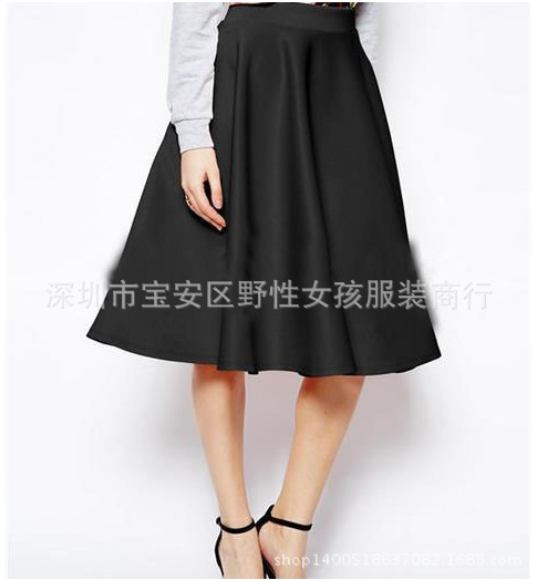 Knee Length A Line Skirt Multi Color Solid Design Office Wear Wholesale Availability low MOQ