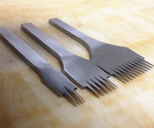 普通法斩斜平斩欧斩diy手工皮革打孔工具凿距3.38/3.85/3.0/2.7