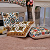 In stock supply cotton canvas wool embroidery pillowcase sofa cushion cover car backrest