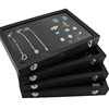 Medium and Large Black Jewelry Box Jewelry Box Necklace Ring Earrings Bracelet Earrings Jewelry Storage Display Stand Props