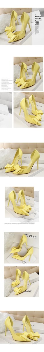 Giày cao gót nữ mũi nhọn gót thanh mảnh thắt nơ, hở gót kiểu slingback khoét hông — Màu đen, Màu đỏ, Màu hồng, Màu trắng