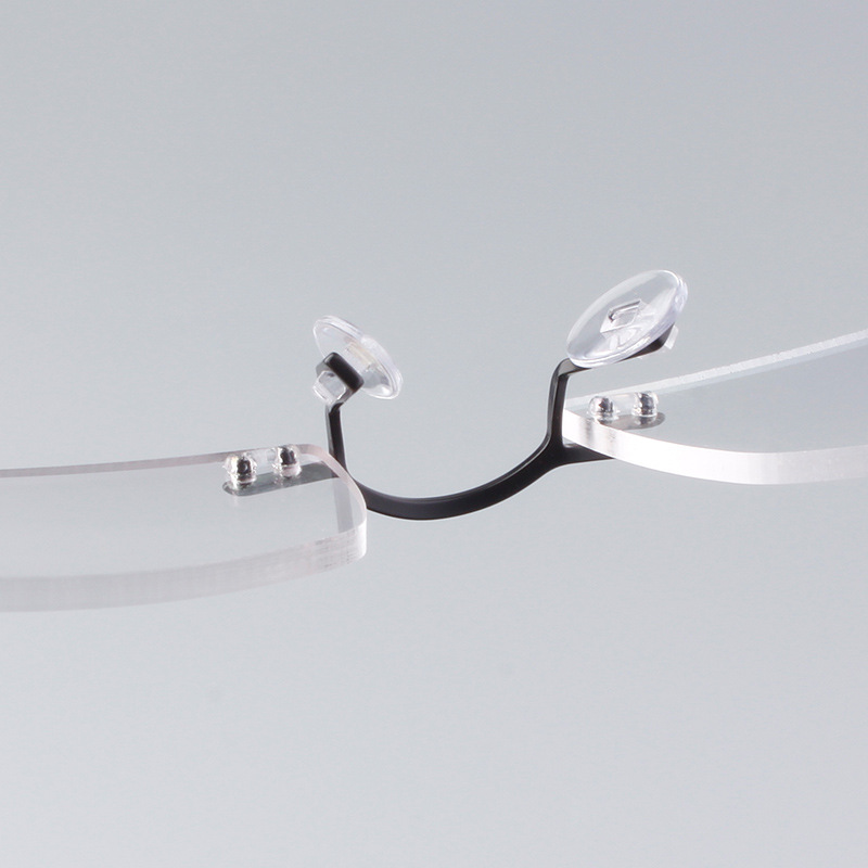 Wholesale fashion frameless glasses frame myopia Ultra Light super elastic TR90 colorful jelly men and women frame 720