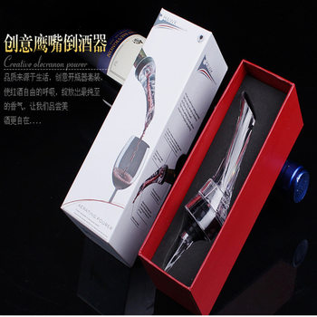 Hot selling red wine quick decanter Eagle mouth gift box acrylic wine pourer cocktail table wine pourer