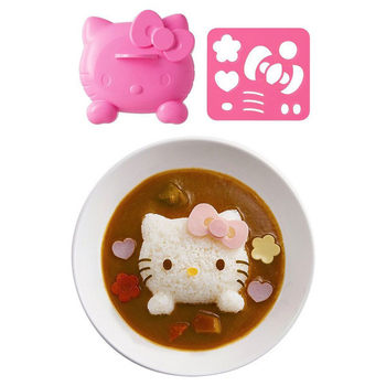 New rice ball mold large KT cat shape rice diy curry rice covered rice cartoon Bento tool