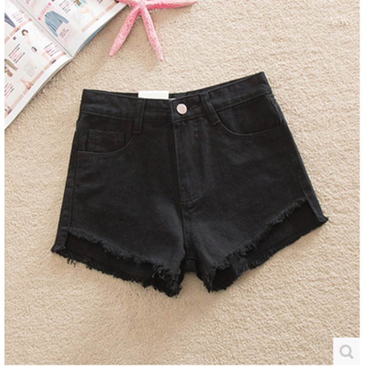 High Waisted Denim Shorts Loose Fit Front Short Back Long Korean Style Summer Fashion Wholesale Available