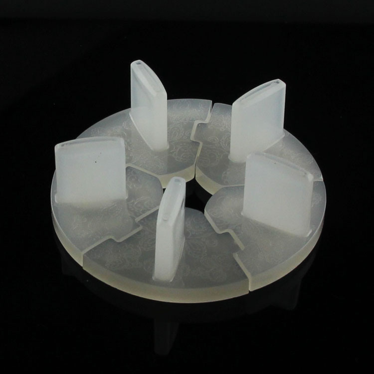 Nail tools plastic round lotus holder detachable nail piece practice frame nail piece bracket send 5 pieces nail piece