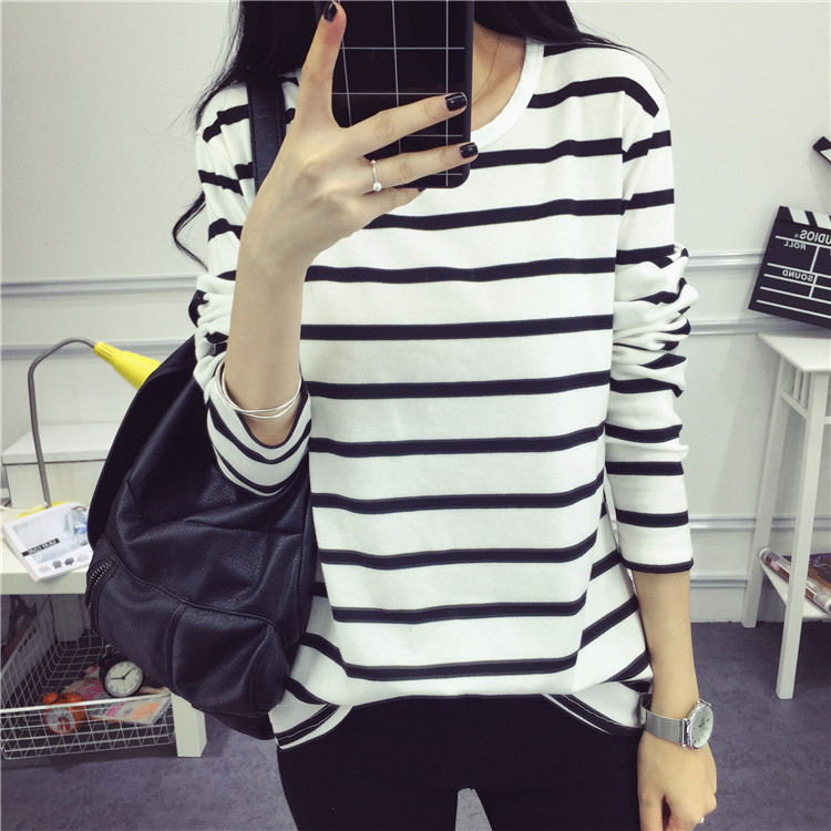 Spring and autumn student women's clothes slim and versatile...