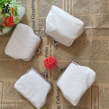 Fluorescent White Canvas Coin Purse Student Fabric Coin Bag Children's Wallet Christmas Small Gift Wholesale