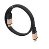 AliExpress 2.0 version aluminum alloy head HDMI HD video cable 4k * 2k flat HDMI cable