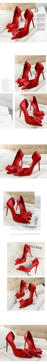 Giày cao gót nữ mũi nhọn gót thanh mảnh thắt nơ, hở gót kiểu slingback khoét hông — Màu đen, Màu đỏ, Màu hồng, Màu trắng