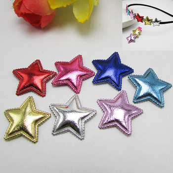 Cute five-pointed star cloth stickers handmade headdress hair accessories DIY jewelry accessories children hairpin hair rope material