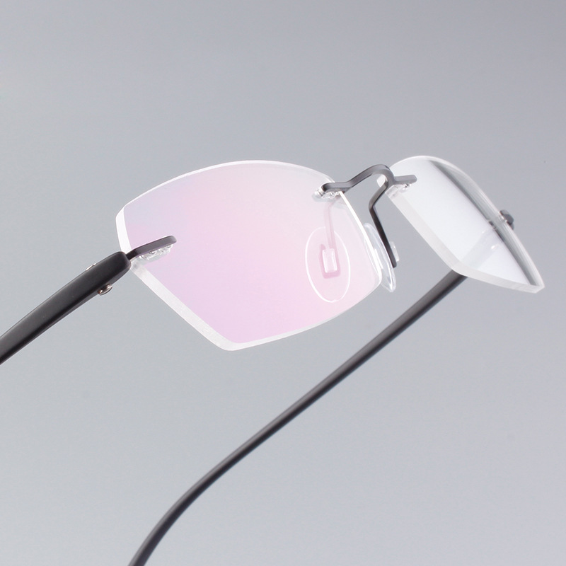 Wholesale fashion frameless glasses frame myopia Ultra Light super elastic TR90 colorful jelly men and women frame 720