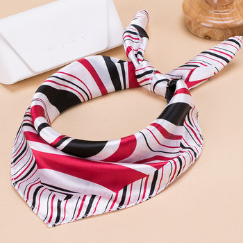 Spring and Autumn New Bank Stewardess Silk Scarf Small Silk Scarf Professional Ladies Square Scarf White Collar Business Scarf Wholesale
