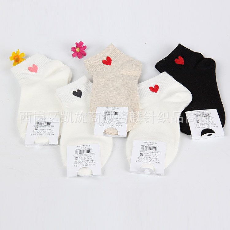 EW100 韓国靴下卸売女性の靴下の夏の新しい薄い通気性愛韓国スタ...