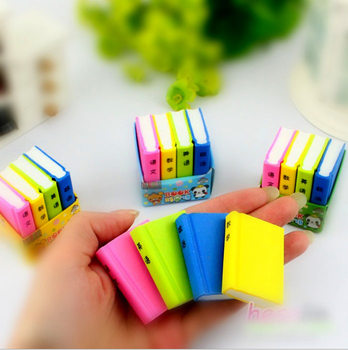 T Korea stationery creative eraser textbook subject cute book shape eraser learning supplies wholesale