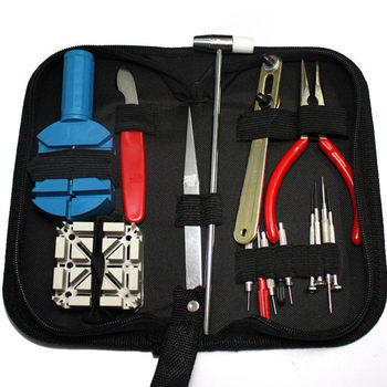 16 pieces of watch repair kit household watch repair tool suit watch suit removal cut off the back cover of the watch