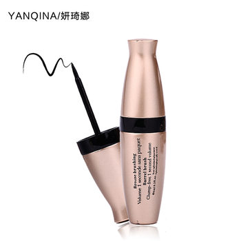 Yanqina Yanqina Gold Tube Black Liquid Eyeliner Is Long-Lasting, Waterproof, Sweat-Resistant, Not Easy to Smudge, and Does Not Fade
