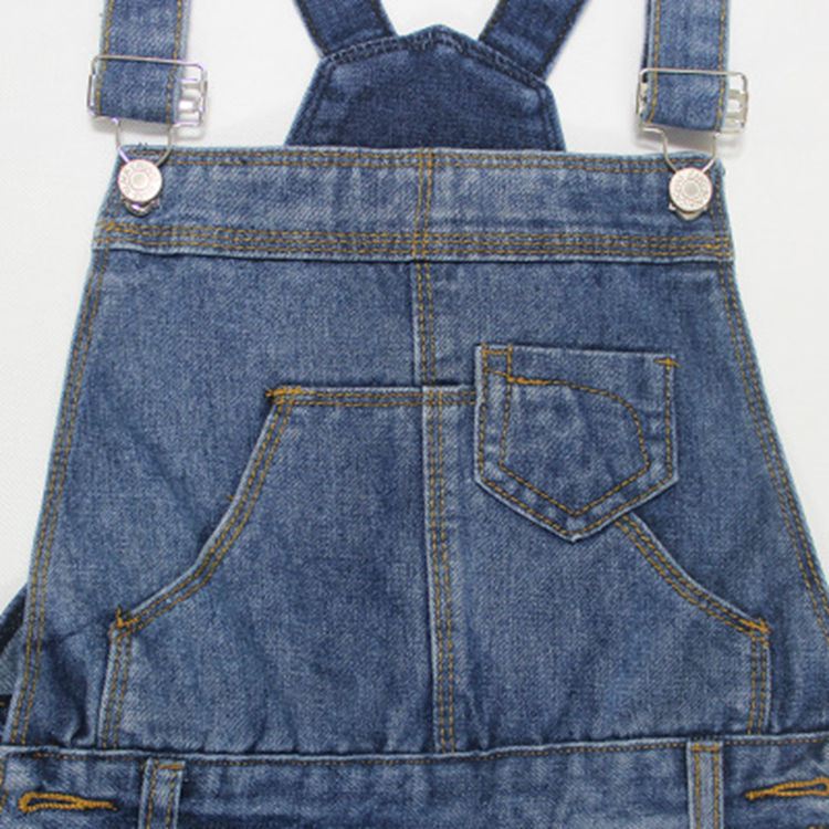 High Waisted Ripped Denim Overalls Loose Fit Slimming Korean Style Casual Spring and Autumn Wear Wholesale Available