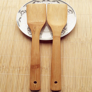 Bamboo shovel non-stick pan bamboo wood spatula no paint no wax cooking spatula wholesale bamboo and wood products kitchen supplies spoon