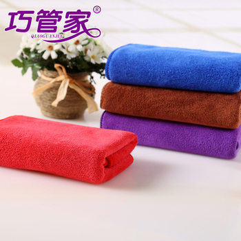Barber shop absorbent dry hair towel polyester brocade disinfection towel car wash beauty salon can add embroidered logo