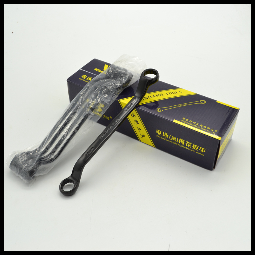 批发销售黑色 电泳开口扳手 汽修双用 双头手动两用开口呆扳手