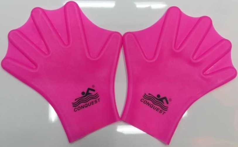 Silicone Webbed Diving Products Children's Adult Speed Swimming Aid Full Palm Webbed Duck Swimming Training Gloves Paddling