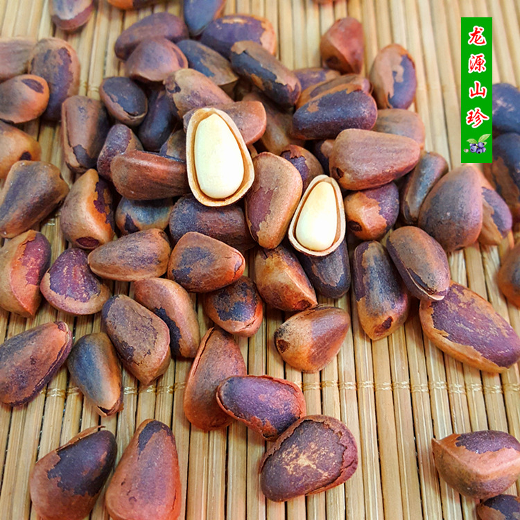 Wild Dried Roasted Red Pine Nuts, Original Flavor, Specialty from Northeast China, New Stock from Heilongjiang, 500g, Free Shipping, Easy to Peel