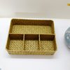 Pastoral Style Seagrass Woven Storage Basket Without Lid Office Desk Sundry Storage Basket Handmade Home Storage Basket