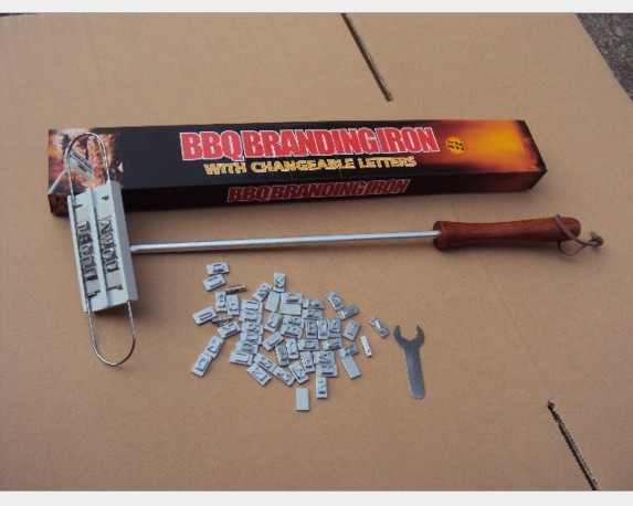 Fire pyrography barbecue pyrography barbecue pyrography pyrography English letters BBQ branding iron