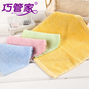 Bamboo fiber White small square towel baby baby maternal and infant store kindergarten absorbent small towel 25*25