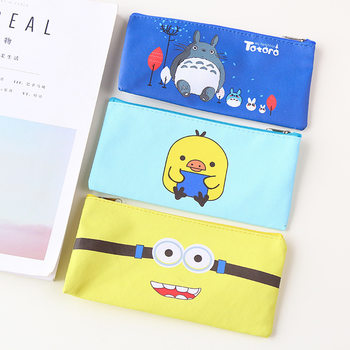 Cartoon PU Pencil Bag Summer Enrollment Practical Pencil Bag Business Promotion Small Gift Stationery Storage Bag Printable logo