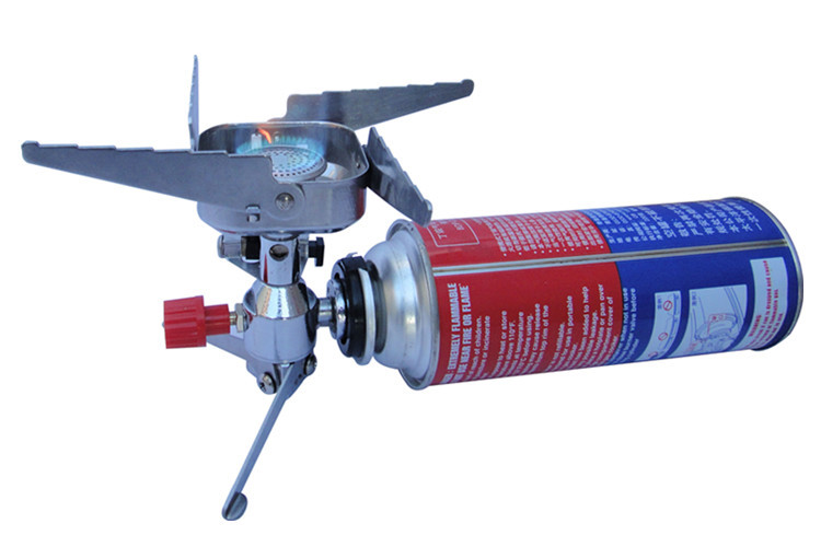 Outdoor integrated long gas tank interface stove windproof cooker card portable gas stove Amazon e