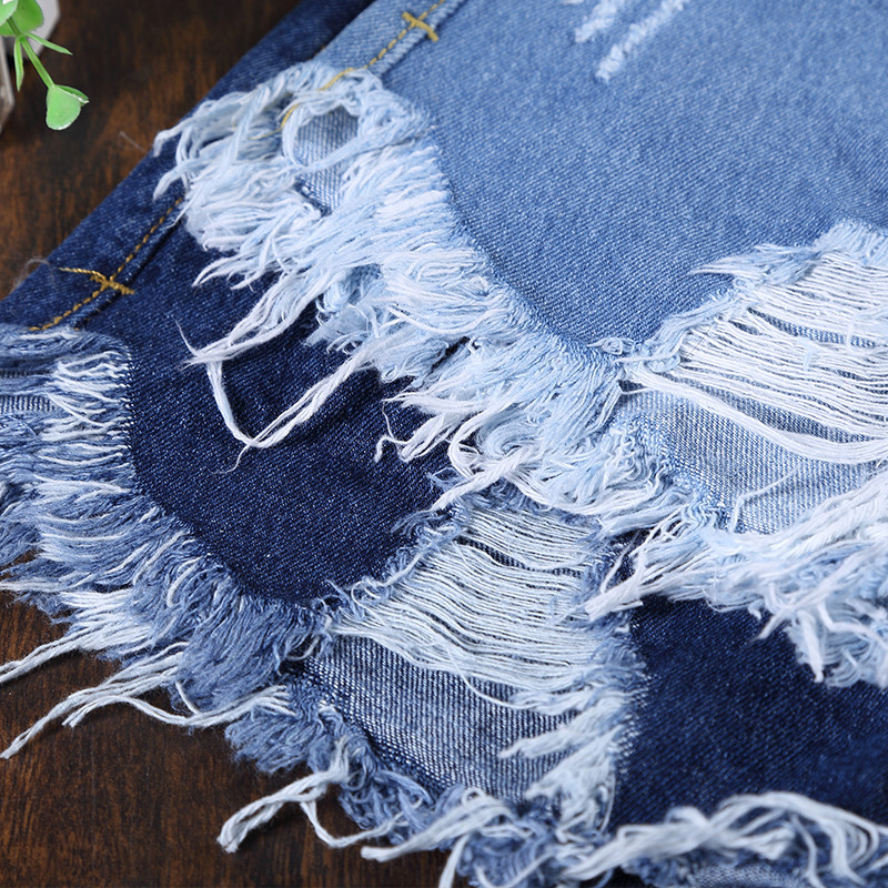 High Waisted Button Fly Denim Shorts Slim Fit Distressed Wide Leg Summer Casual Wear for Women Wholesale Available