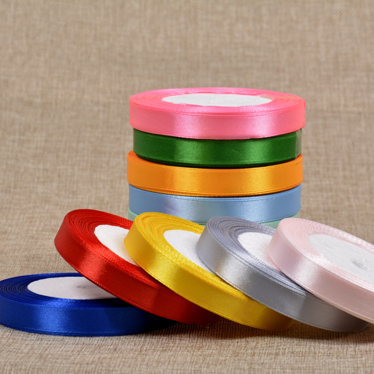 Factory Direct 1.2CM wide polyester ribbon gift packaging ribbon wedding candy box accessories ribbon ribbon ribbon