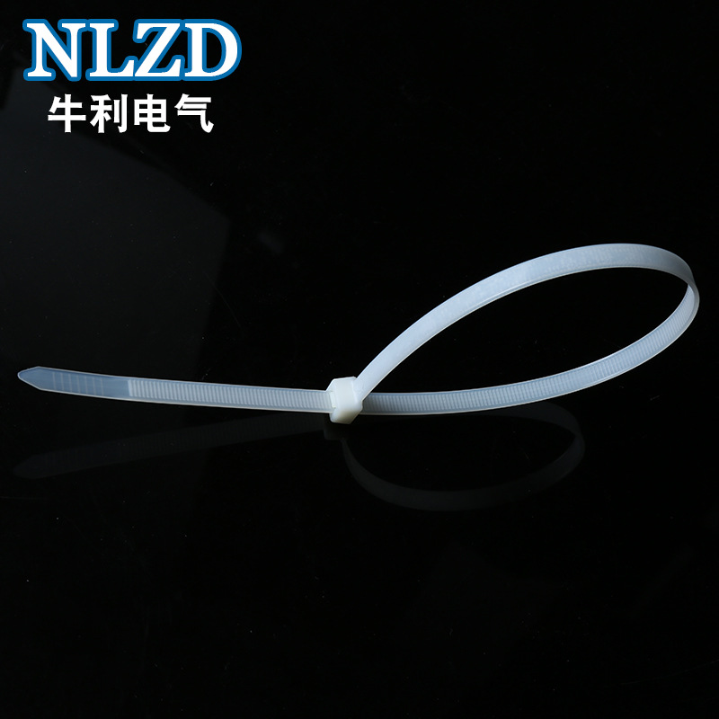 Factory direct Niuli cable tie 8*300 size 7.6*300mm plastic rope cable tie
