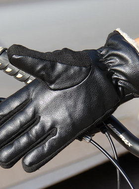 men's Winter Motorcycle Gloves Thermal Windproof 男骑行手套