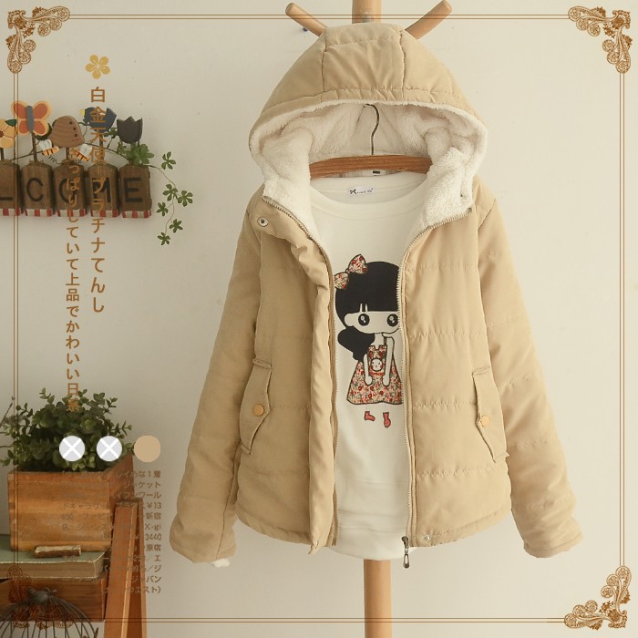 Người cao niên Nhật Bản 2017 mùa đông mới kẹo màu thường cộng với bông cashmere bán buôn quần áo 11002