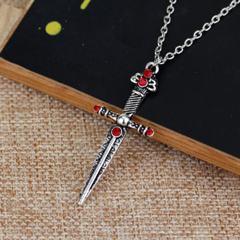 wish AliExpress popular magic College same sword pendant necklace fashion retro clavicle chain