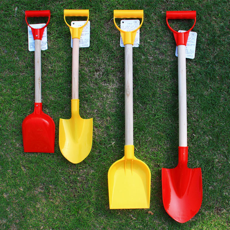 儿童沙滩铲子 雪铲工具 夏日 戏水沙滩玩具 木杆铲小号批发