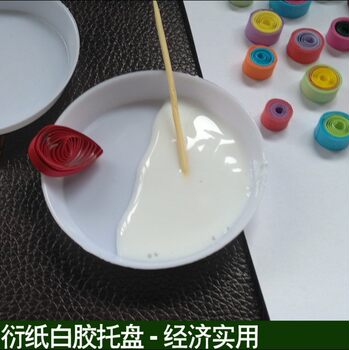 Practical disc Diamond pp material plate diamond inventory drill plate rhinestone 6CM diameter paper white glue tray