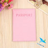 Factory wholesale English plain pu leather passport passport book bright multi-functional document protection cover
