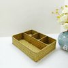 Pastoral Style Seagrass Woven Storage Basket Without Lid Office Desk Sundry Storage Basket Handmade Home Storage Basket