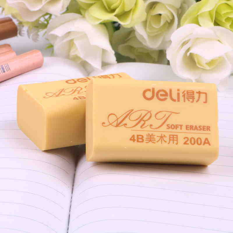 Deli 7535 Eraser Test 4B Rubber Art Drawing 200A Large Sketch Rubber Office Student Stationery
