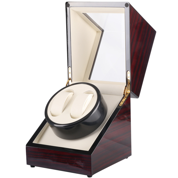 Electric watch box 2+0 Ebony paint electric watch Shaker automatic winding watch box single head rotating watch box