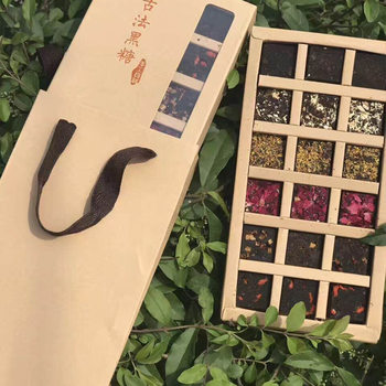Yunnan Handmade ancient Brown Sugar Wholesale rose original flavor brown sugar block confinement gift box sugar cane ginger tea