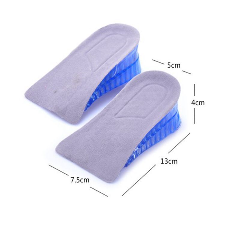 Invisible insole honeycomb silicone double-layer two-layer adjustable heightening pad unisex shock absorption decompression