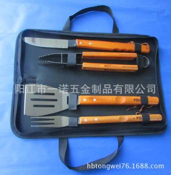 Manufacturer Supplies Combination Barbecue Tools Barbecue Shovel Aluminum Box Cloth Bag Go Set Grilling Tools Bbqbbq Utensils