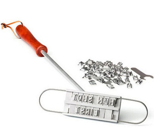 Fire pyrography barbecue pyrography barbecue pyrography pyrography English letters BBQ branding iron