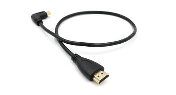 Mini Minihdmi to HDMI Cable 90 Degree Elbow Clear Cable Slr Camera Short Cable 1M0.5M2M1.5
