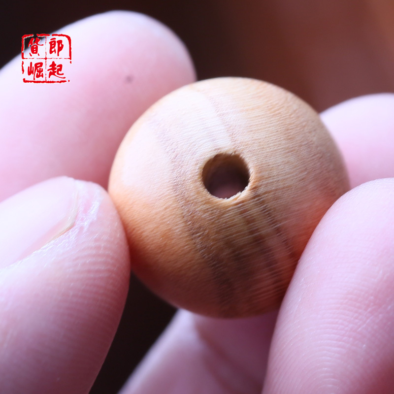 桃木珠子原木散珠DIY配件隔珠108手链圆珠窗帘珠帘子坐垫珠车坐垫